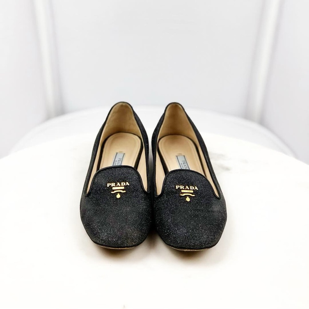Prada Sparkly Ballet Flats